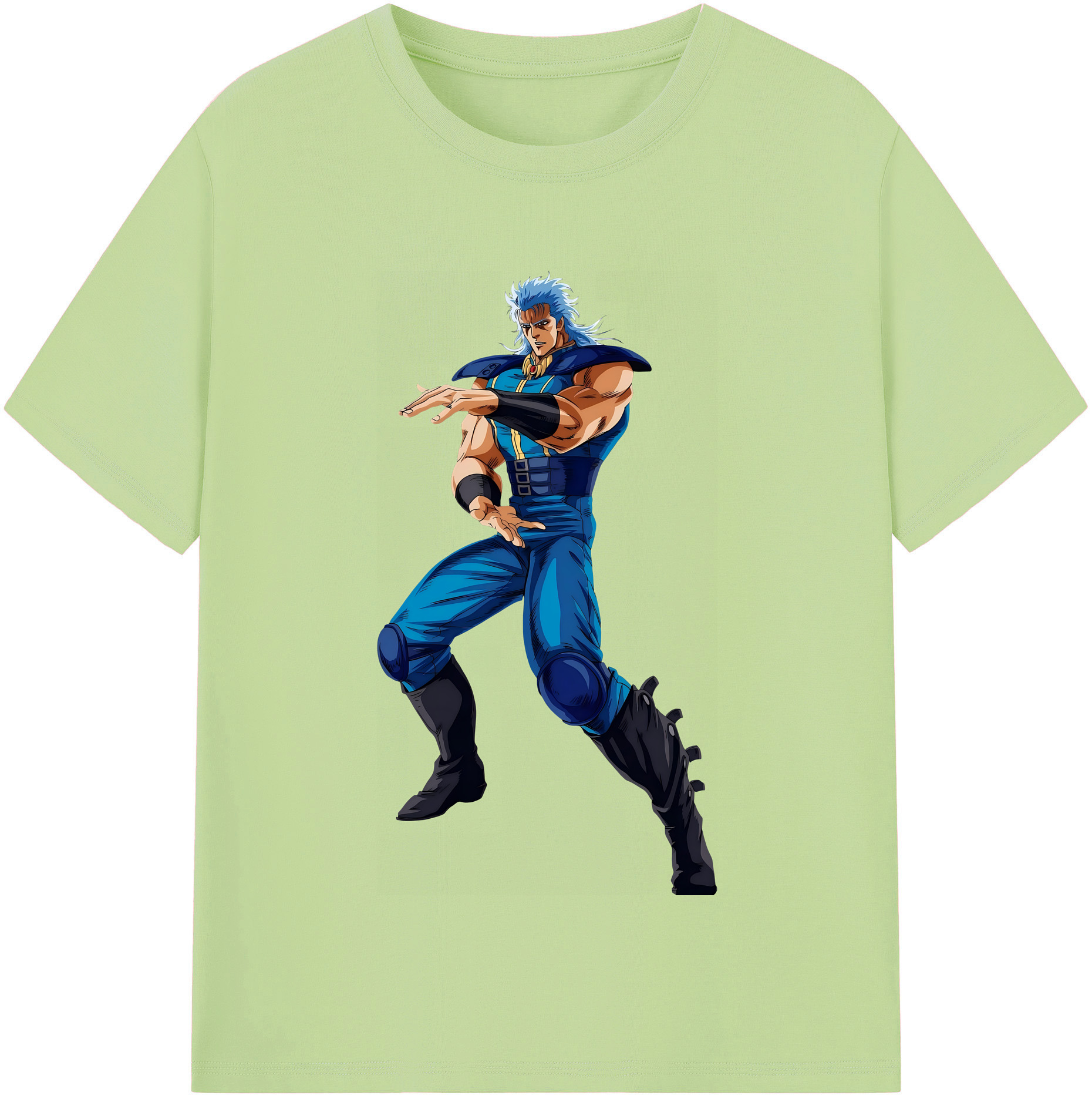 （画像用） 北斗の拳 Fist of the North Star 綿100％半袖Tシャツ（フロントプリント）